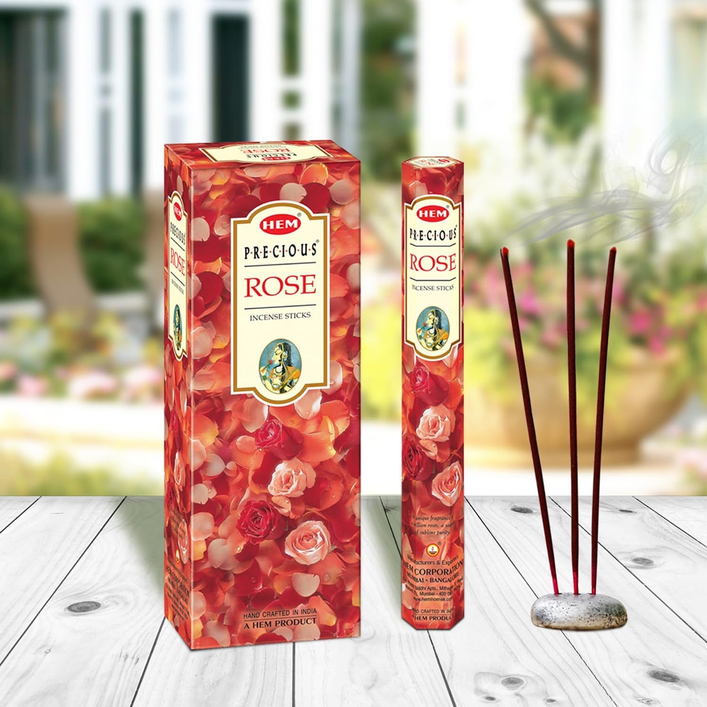HEM Precious Rose Incense Sticks, 120 Count (Pack of 1)