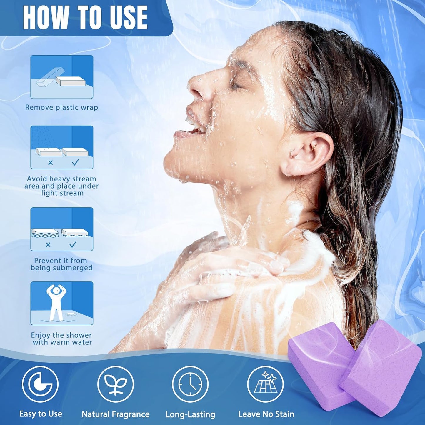 TranquilBliss Shower Steamers with Natural Fragrance, 6 Pack Equals 12 Pack Shower Steamers, Valentine's Day Presents, Luxury Self Care & Relaxation, Stocking Stuffers for Women and Men
