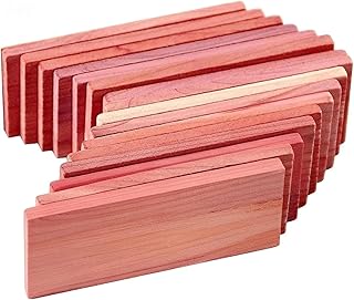 Cedar Blocks for Closet Storage 16Pcs, Red Ceder Blocks Cedar Planks Chips for Closet Drawers 100% Natural Wood Chips