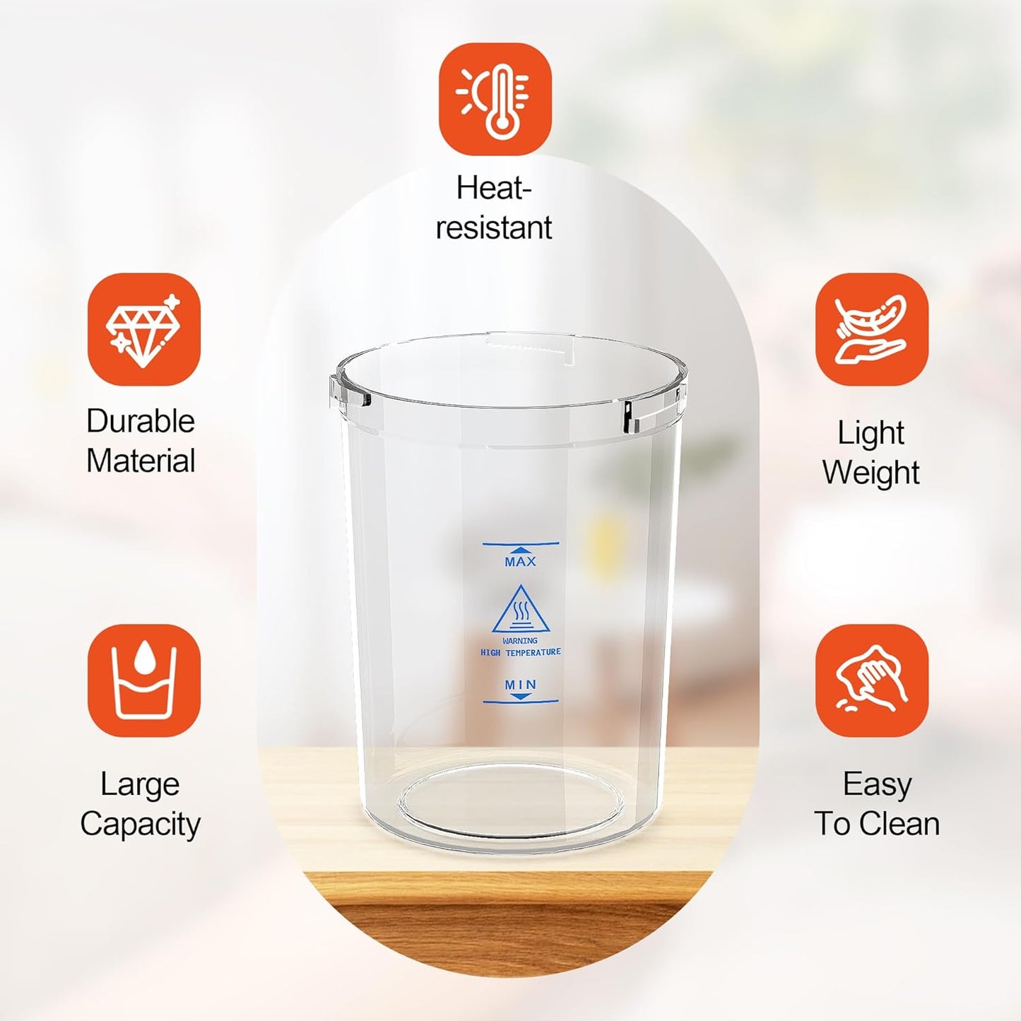 SalonDepot Water Jar for Facial Steamer Universal Plastic Water Cup 2 PCS