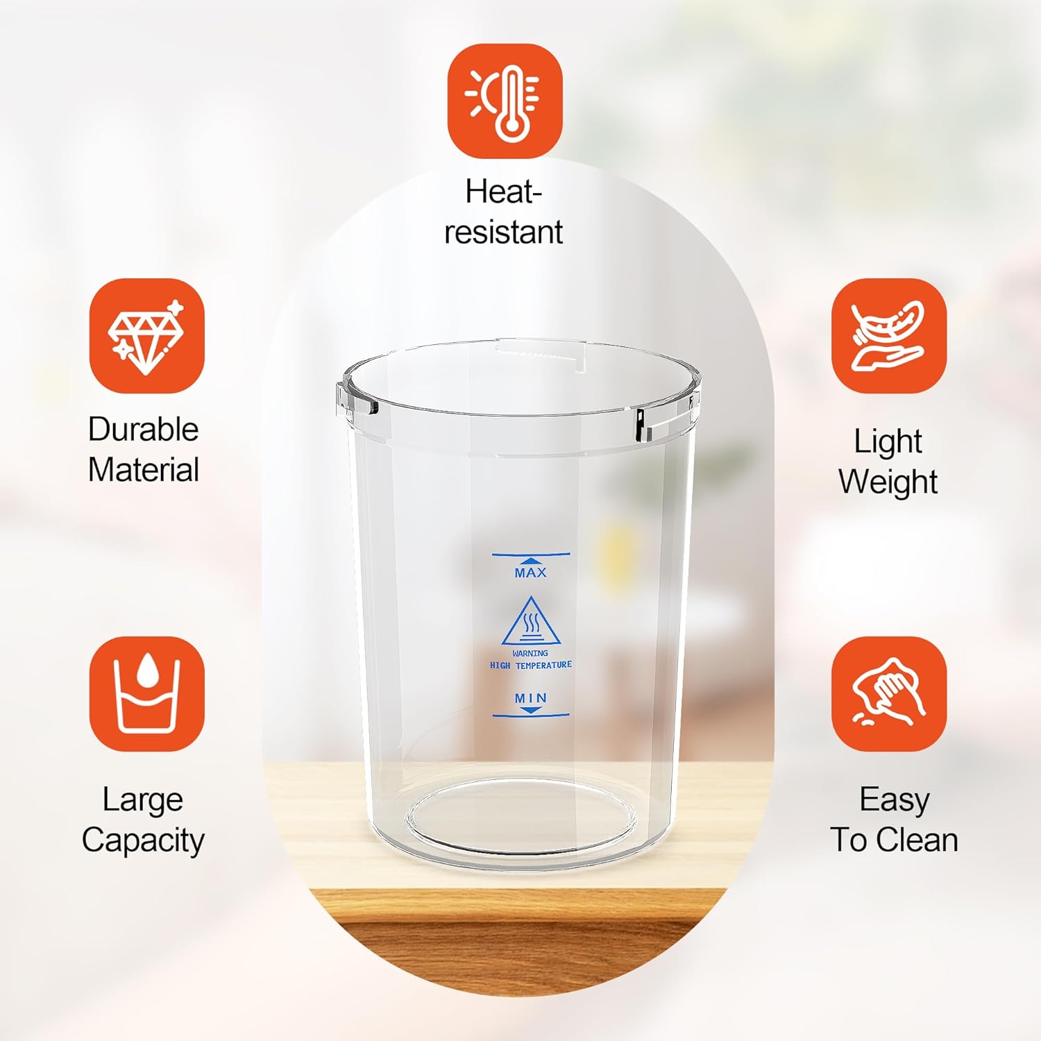 SalonDepot Water Jar for Facial Steamer Universal Plastic Water Cup 2 PCS