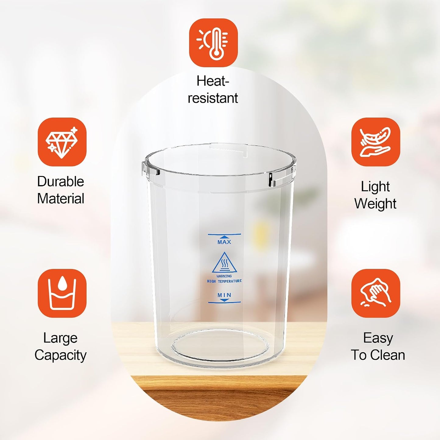 SalonDepot Water Jar for Facial Steamer Universal Plastic Water Cup
