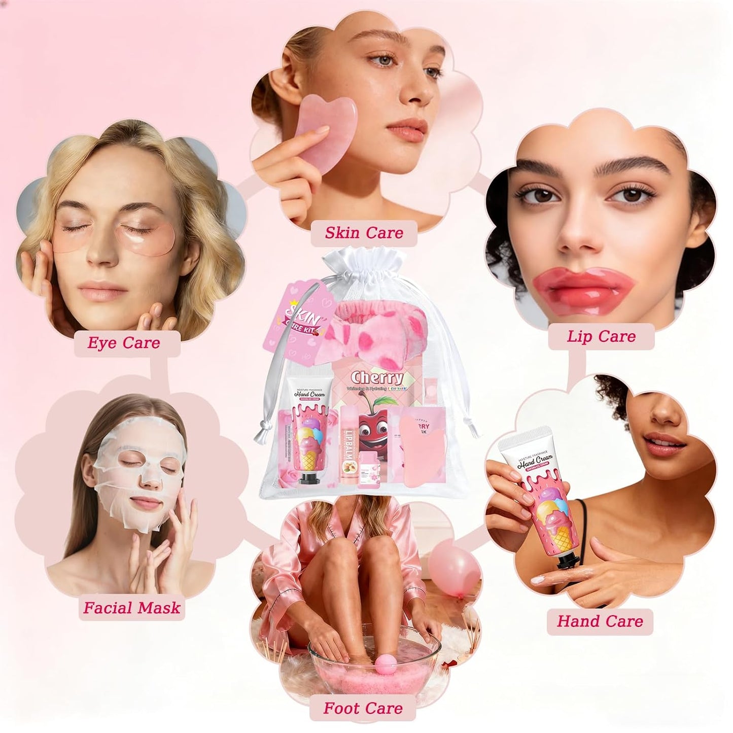 72 PCS Spa Party Supplies for Girls,Spa Party Favors Include Face Masks Skincare, Lip Balm, Under Eye Patches, Foot Bath Bomb,Spa Headband, Sleepover Party Supplies Spa Birthday Kit for Women