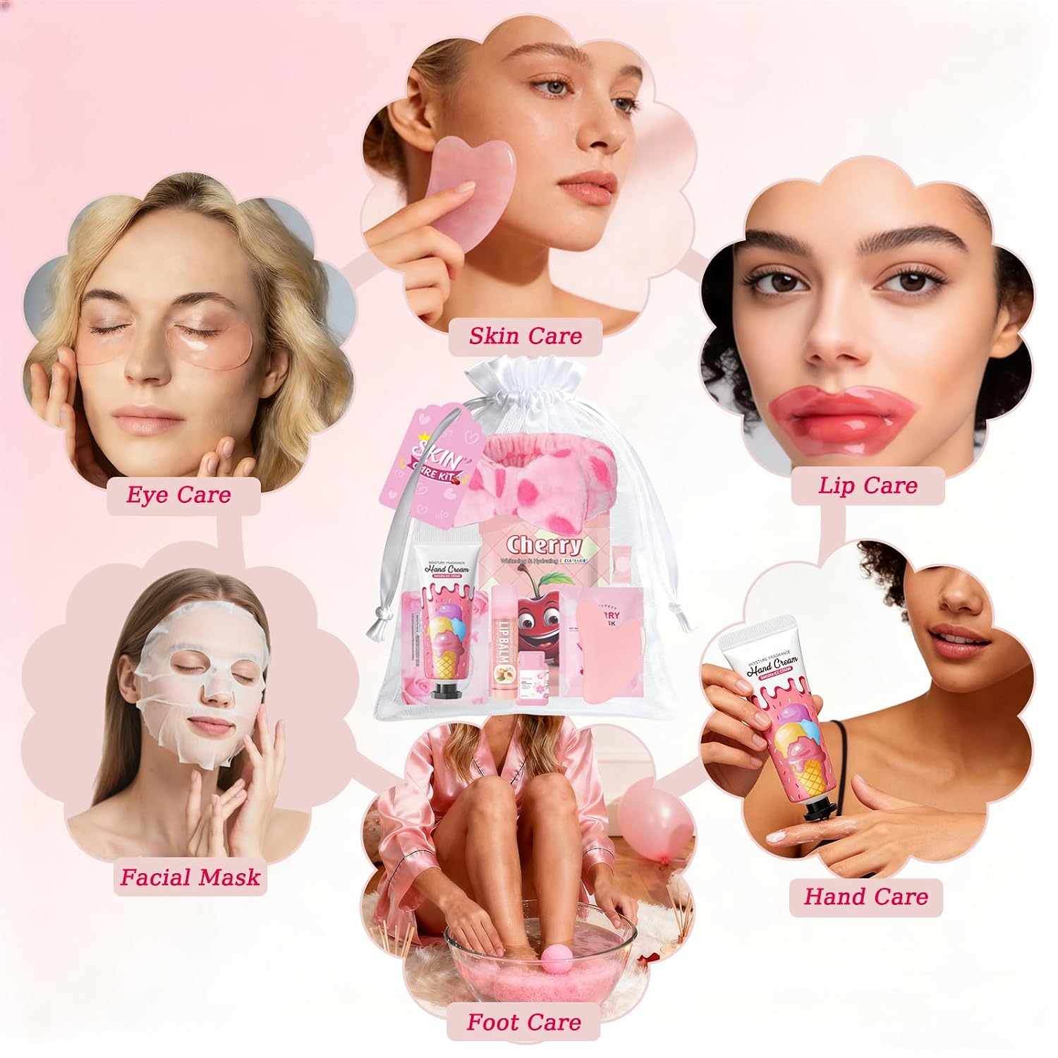 72 PCS Spa Party Supplies for Girls,Spa Party Favors Include Face Masks Skincare, Lip Balm, Under Eye Patches, Foot Bath Bomb,Spa Headband, Sleepover Party Supplies Spa Birthday Kit for Women