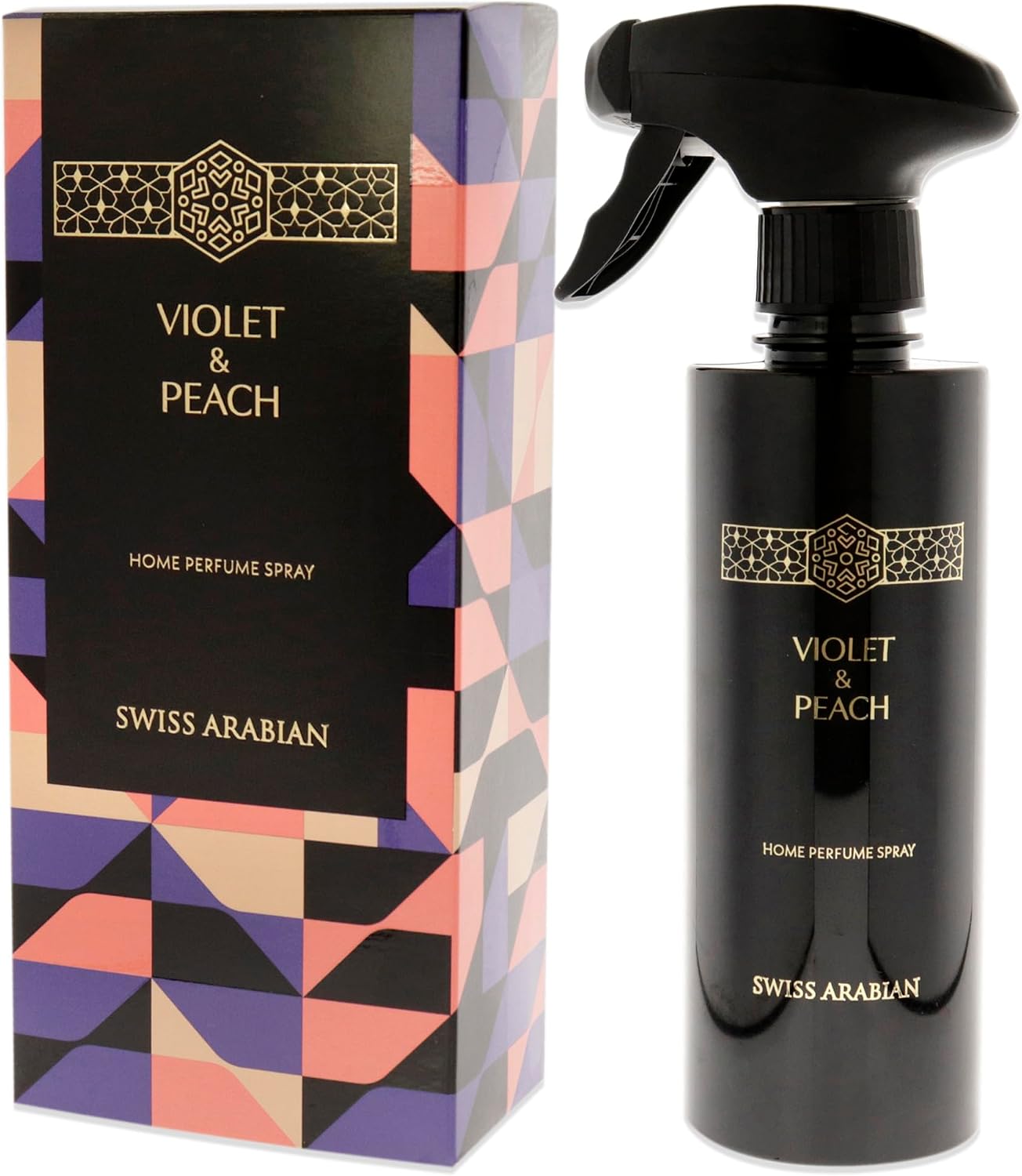 Swiss Arabian Violet and Peach Air Freshener - Luxury Products From Dubai - Lasting Home Fragrance Room Spray - Your Home's Signature Aroma - 10.14 oz