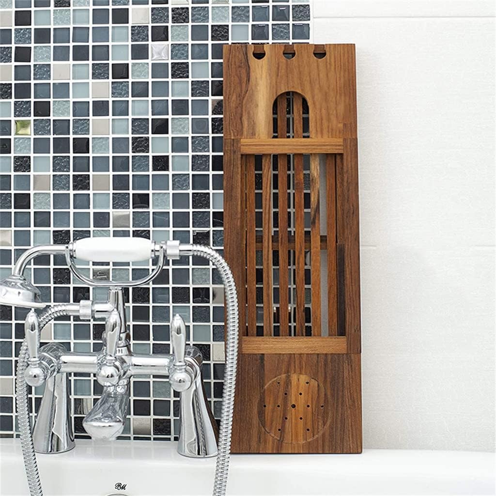 Bath Tub Shelf Rack Multi-Purpose Bathtub Board Tablet with Extending Sides Bathroom Caddy Tray