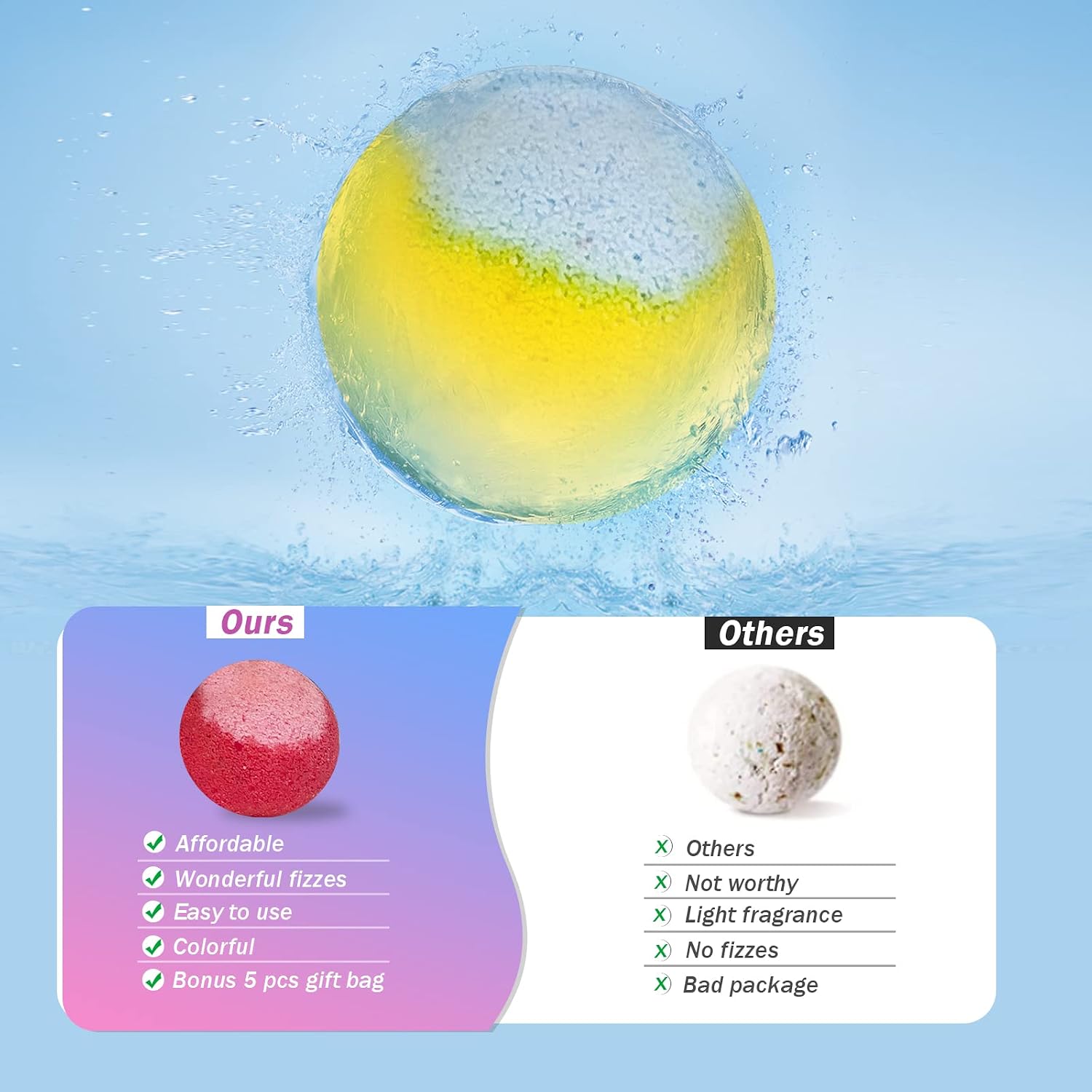 30 Pcs Bath Bomb Gift Set, Natural Organic Mini Bath Bombs, Handmade with Rich Fizz - Birthday Gift for Kids/Women/Men, Mother's Day, Ideal Gift for Valentine's Day