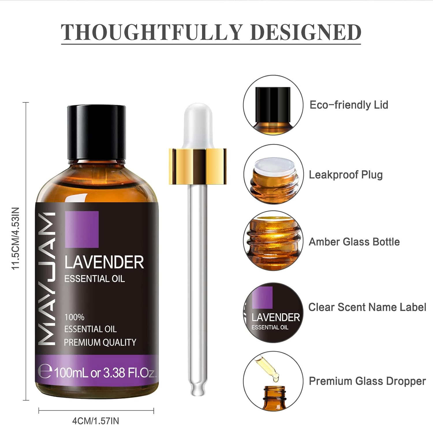 MAYJAM 100ML/3.38FL.OZ Lavender Essential Oil and Ylang Ylang Essential Oil
