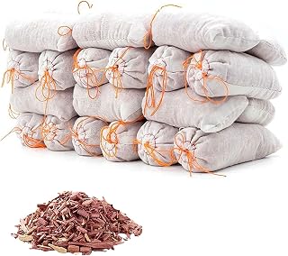 2026 NEW 15 Pack Cedar Sachets Bags,Cedar Chips for Closets and Drawers,Cedar Blocks for Clothes Storage,Cedar Wood Closet Moth Protection
