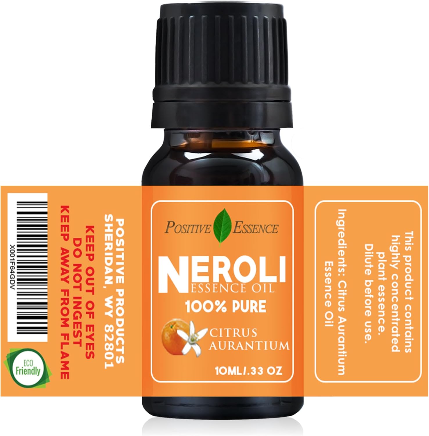 Neroli Essence Oil – Citrus Aurantium Essence Oil, Bright and Refreshing Natural Citrus Aroma for Diffuser, Home Fragrance, and Skin Care – 10mL (0.33 fl oz)