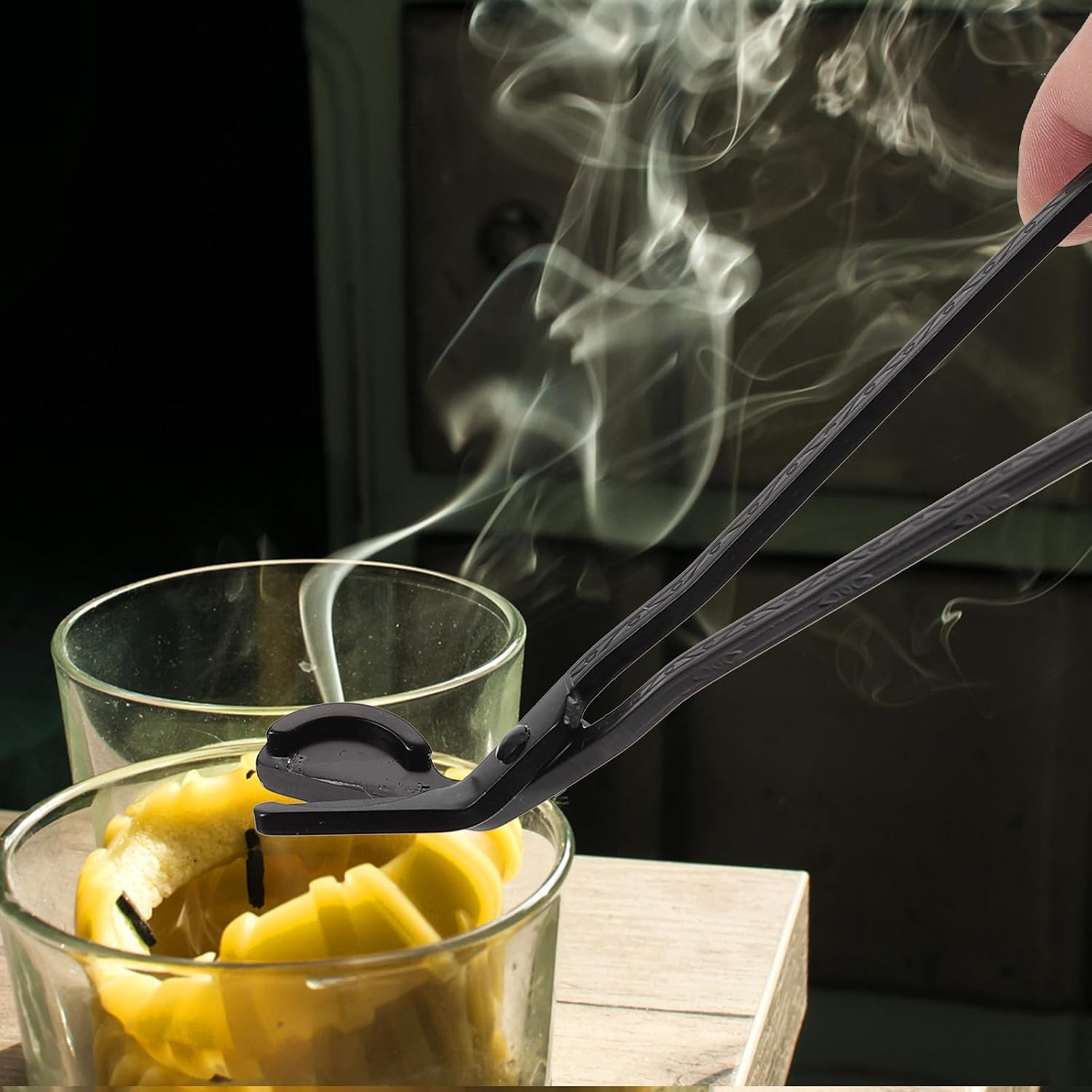 VOSAREA 3 Pcs Stainless Steel Candle Wick Trimmers and Snuffers Set, Matte Black Finish, 18cm Sturdy Multipurpose Wick Clippers for Household Candle Care
