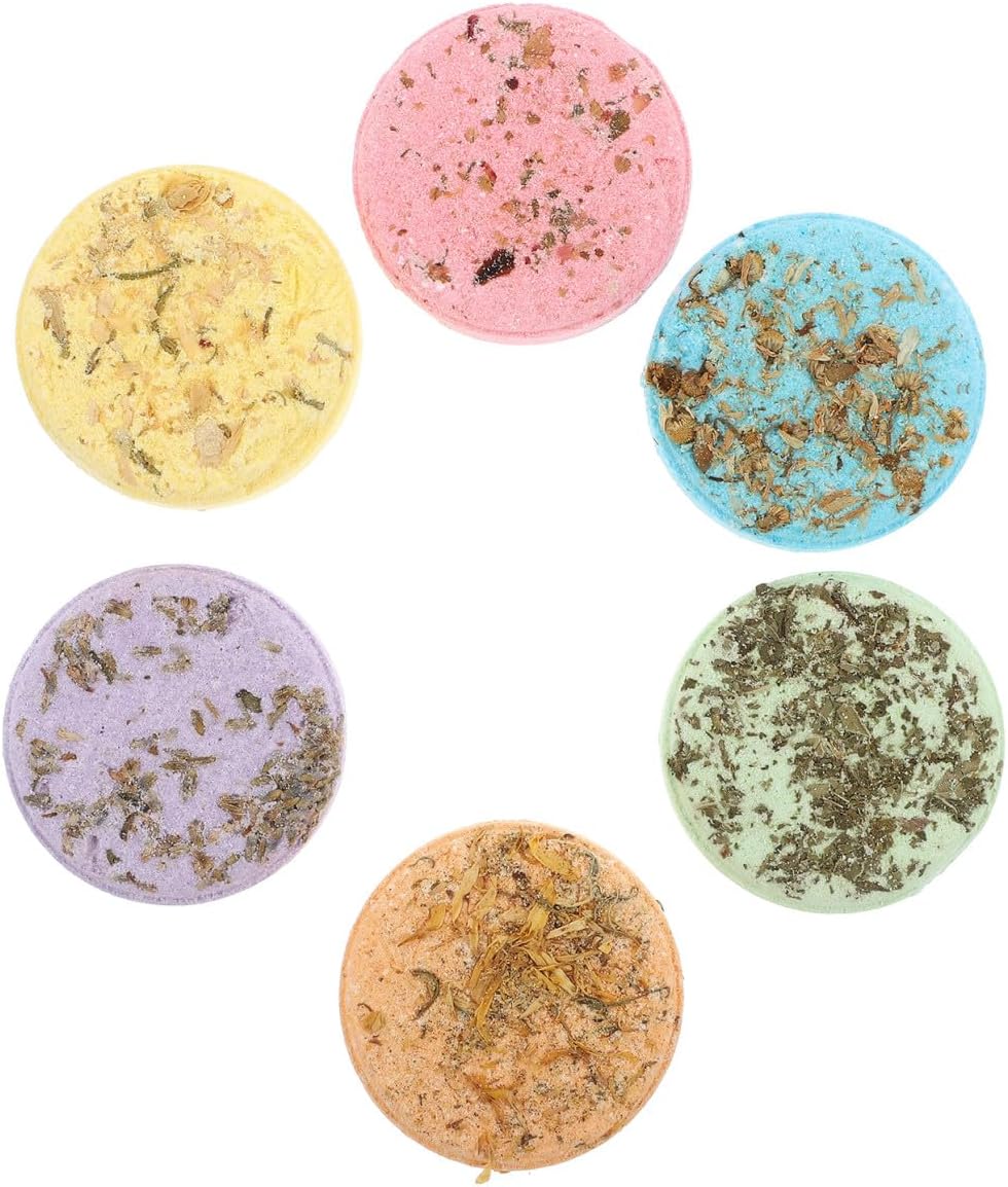 6pcs Shower Steamer Aromatherapy Sheets Bathing Aroma Pieces Effects Moisturizing Whitening for Ladies