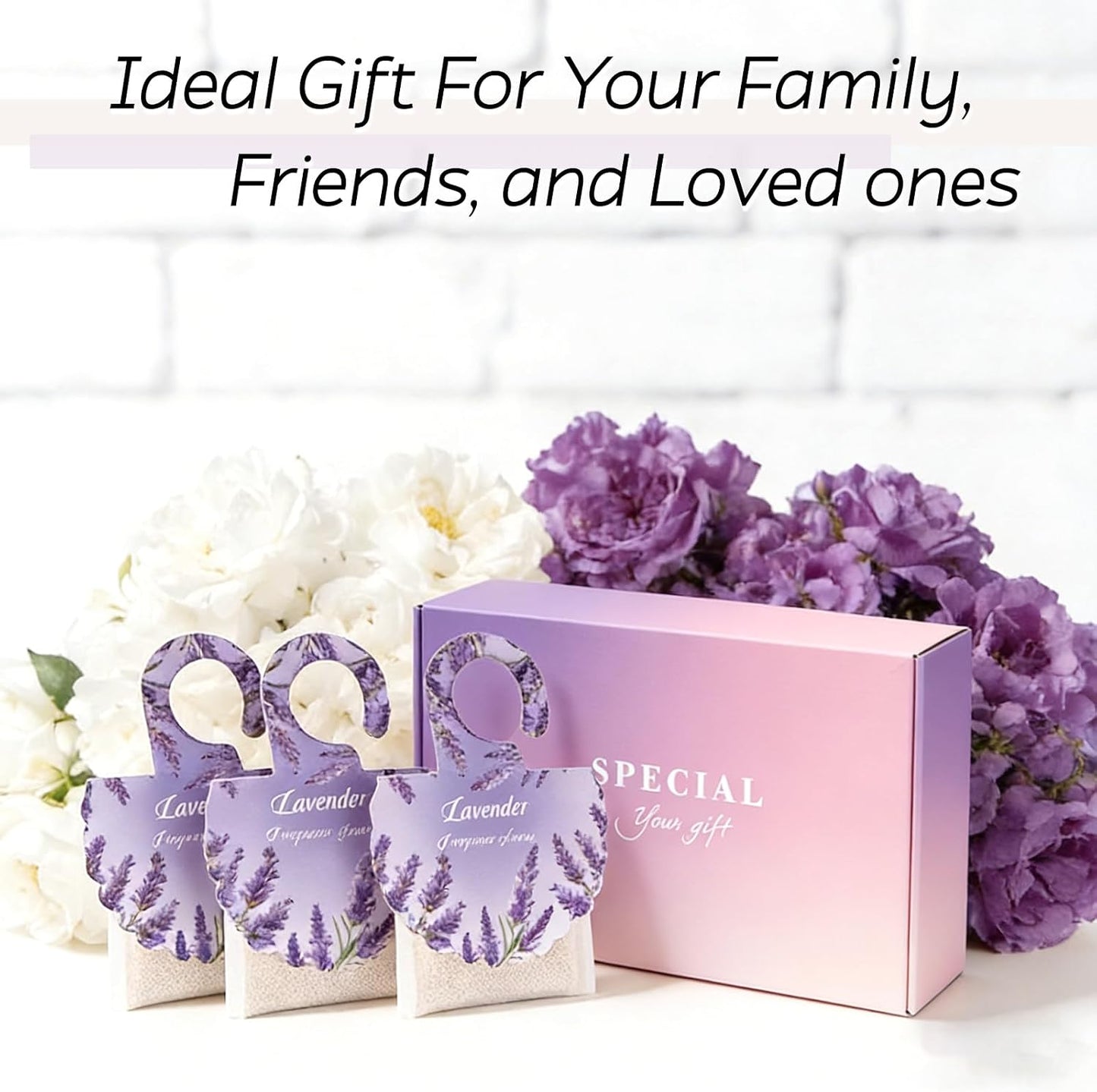 18 Pack Lavender Scented Sachets for Drawer and Closet - Long Lasting Air Fresheners for Home & Closet, Hanging Odor Eliminator Bags for Car, Wardrobe, Storage, Portable Deodorizer Fragrance Sachets