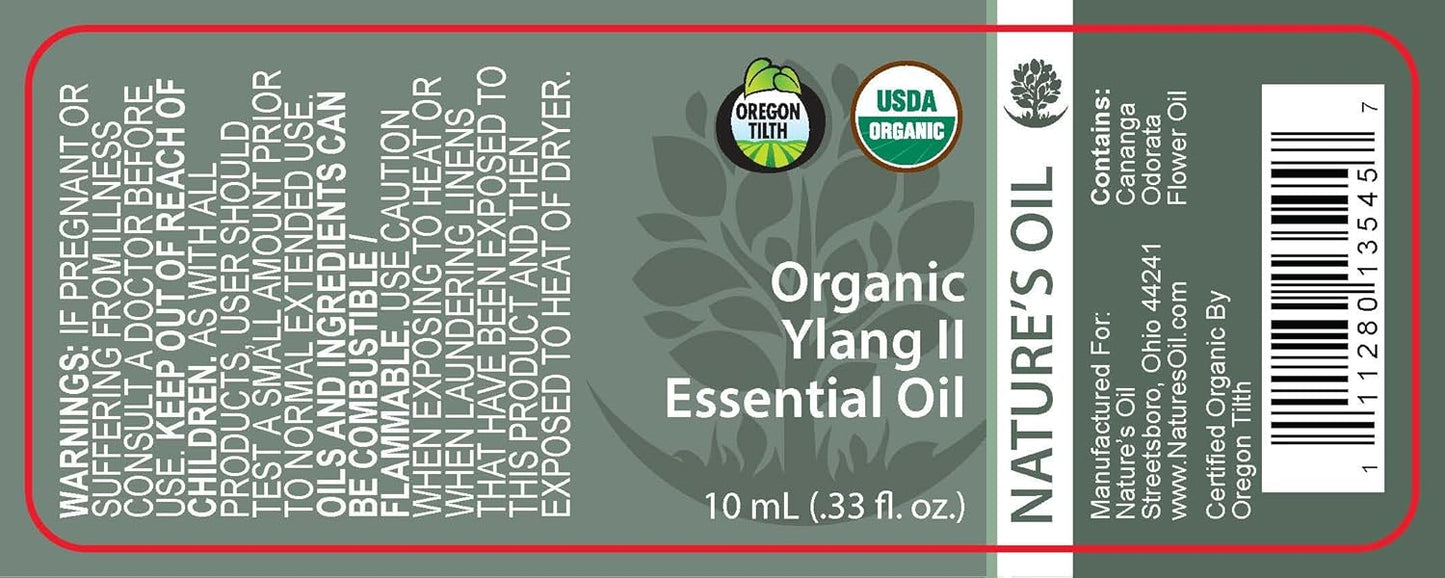Best Ylang Ylang Essential Oil Pure Certified Organic Therapeutic Grade 10ml
