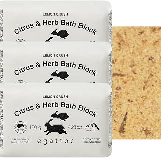 Bath Bombs for Women, Pack of 3, Citrus & Herb Bath Fizzies with Essential Oils & Calendula Petals, Moisturizing Bath Block for Dry Skin, Natural Aromatherapy Home Spa Gift, Sunny Lemon Scent