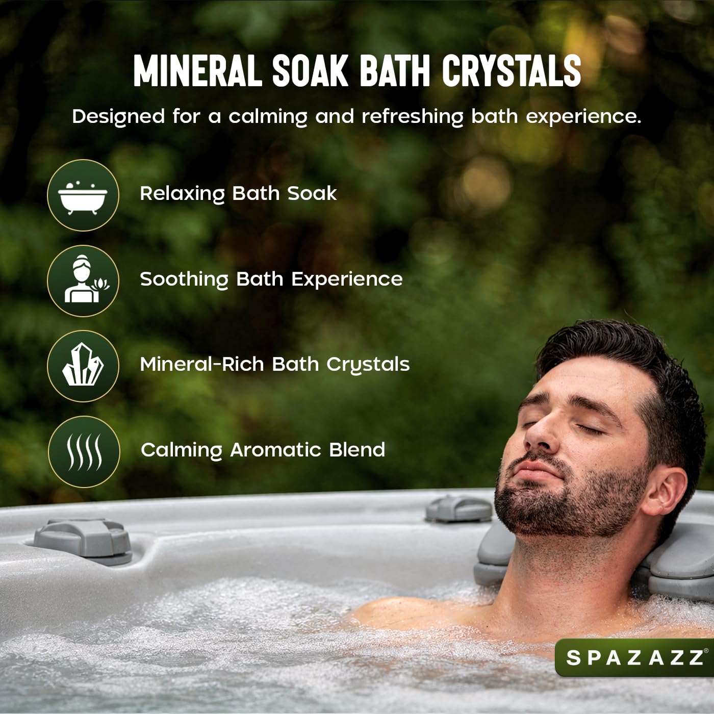 Spazazz RX Therapy Hot Tub Spa and Bath Aromatherapy Salt Crystals 4oz 8 Pack Sample Bundle Includes Muscle - Joint - Detox - Stress - Respiratory - Sport -Sleep - Energy. Great for Muscles & Joints