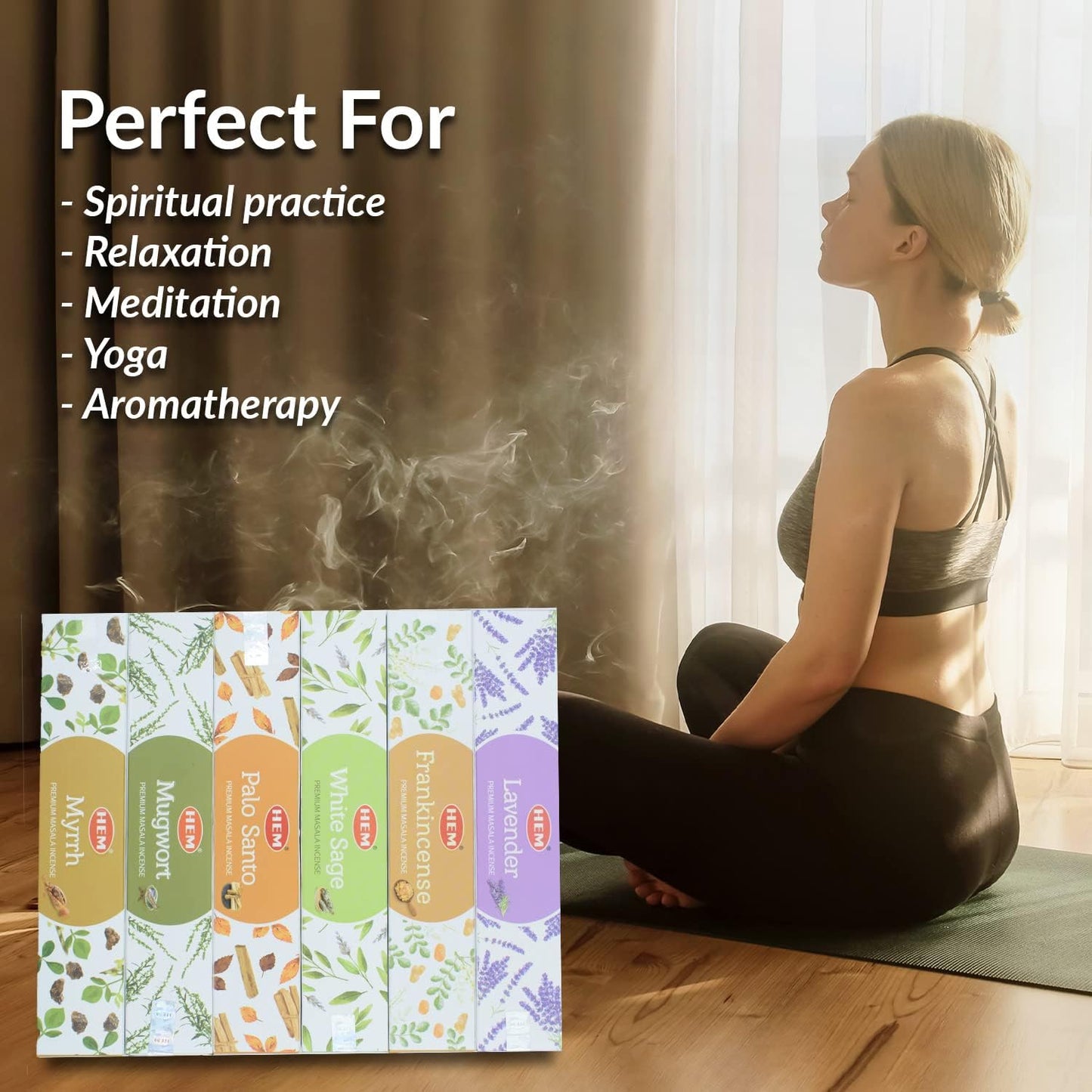 Hem Universal Masala Gift Pack Incense Sticks | Natural Fragrance of Sandalwood for Positivity | Smudge Healing Incense for Stress Relief & Cleansing | Gift Set - Pack of 12 (15 GMS Each)