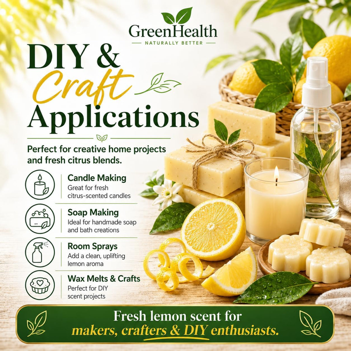 32 oz Lemon Essential Oil (100% Pure & Uncut)