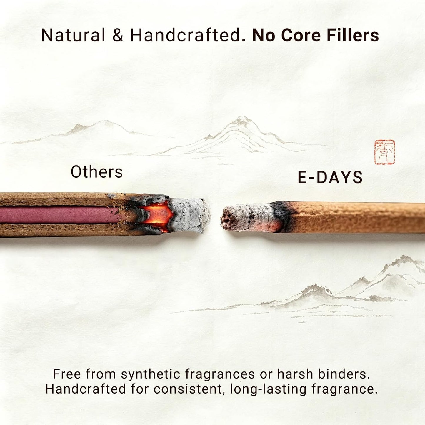 Australian Sandalwood Incense Sticks - Natural Sandalwood Incense Sticks for Meditation & Relaxation - 30g (Approx. 80 Sticks, 40 Min Burn Time) for Meditation, Yoga, Home Fragrance