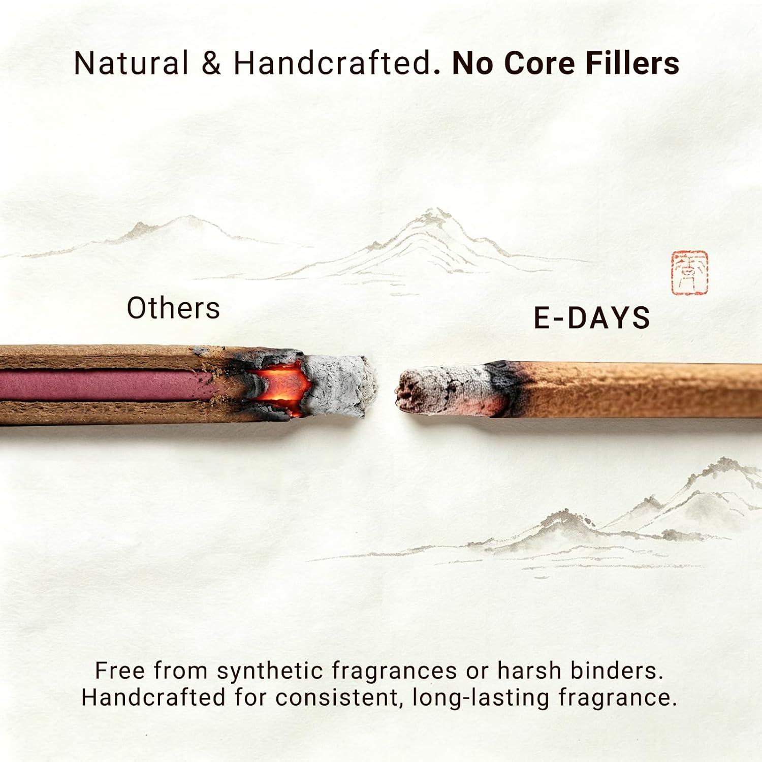 Australian Sandalwood Incense Sticks - Natural Sandalwood Incense Sticks for Meditation & Relaxation - 30g (Approx. 80 Sticks, 40 Min Burn Time) for Meditation, Yoga, Home Fragrance