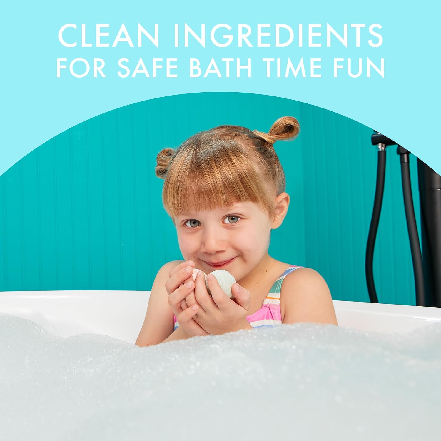 Dabble & Dollop Mini Bath Bombs, Soothing Scents - Natural Origin, Mixable Scents, Clean Ingredients, No Synthetic Dyes, Toddler & Kids Bath Bombs in Resealable Pouches (Set of 24)