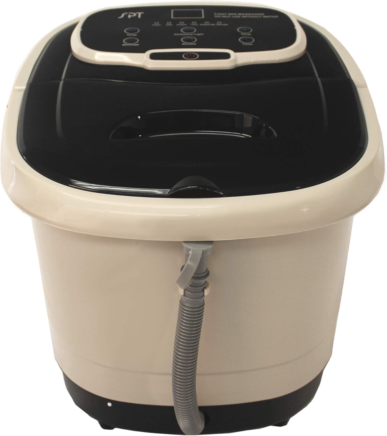 SPA-3549 – SPT Foot Spa Bath Massager w/Motorized Rollers, Tan and Black