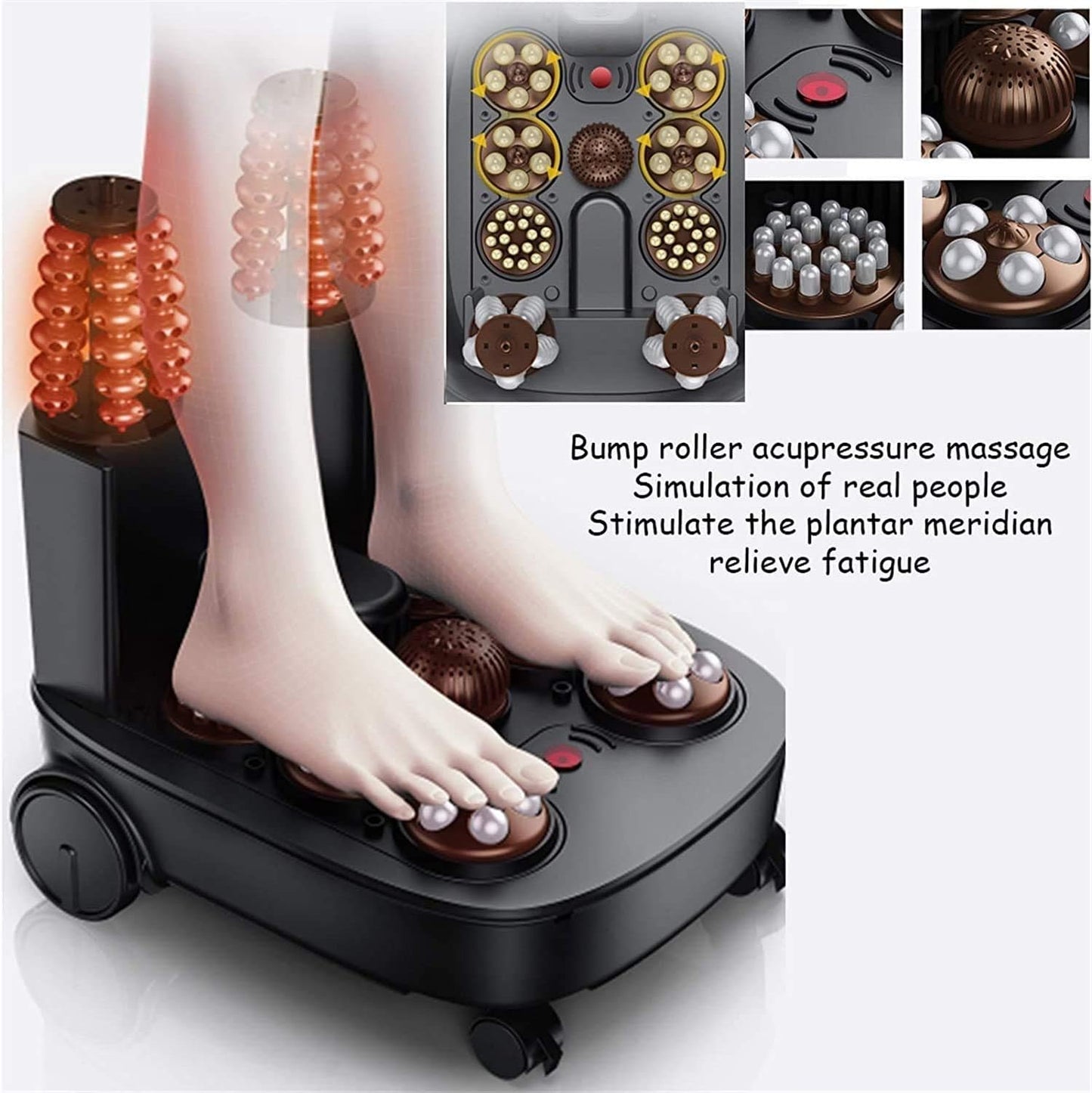 3-in-1 Foot Spa Bath Massager with Heat Bubbles, Heated Foot Bath Tub, 8D Massage Rollers, Digital Temperature Control, Home Use