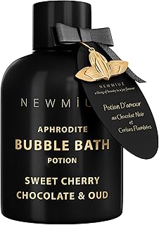 Premium Bubble Bath Long Lasting Foaming Bubbles Romantic Bath for Couples Cherry Chocolate Oud Moisturizing Relaxing Stress Relief Calming Spa Gift