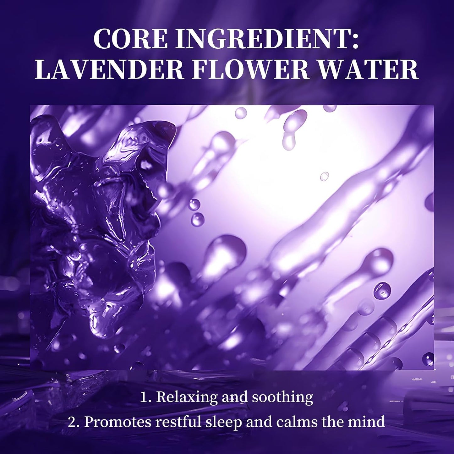 Lavender Restful Sleep Spray - Natural Chemical-Free Sleep Aid with Lavandula Angustifolia Flower Water | 50ml Calming Pillow Mist for Relaxation & Better Sleep