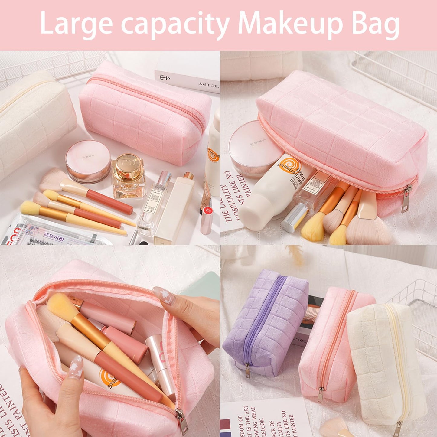 Skincare Face Wash Spa Headband and Wristband Set Top Knotted Headbands Big Hair Claw Clips Butterfly Hair Accessories Quilted Makeup Bag Blank Cards Gifts for Women and Teen Girl Gifts Trendy Stuff