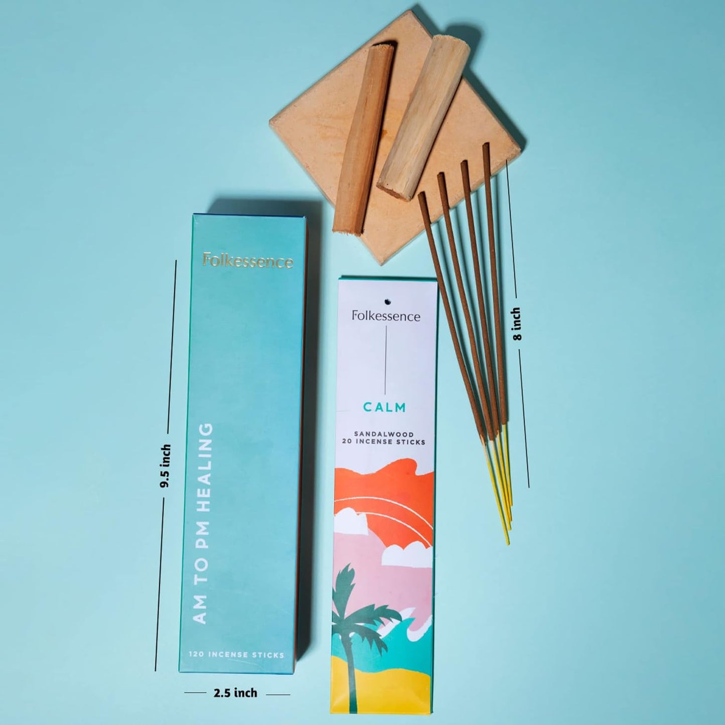 Folkulture Incense Sticks (120 Sticks) | Set of 6 Premium Incense For Calm, Aromatherapy, Daily Use| No Charcoal,Organic, Non Toxic, 45 Mins, Long Burning Lavender, Patchouli,Sandalwood Insence-Sticks