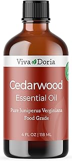 Viva Doria Cedarwood Essential Oil, 100% Pure, Natural Cedarwood Essential Oil, Undiluted, for Aromatherapy | Therapeutic Grade, 118 mL (4 Fluid Ounce)