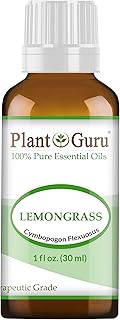 Lemongrass Essential Oil 1 oz / 30 ml 100% Pure Undiluted Therapeutic Grade For Aromatherapy Diffuser, Natural Healthy Skin, Body and Hair Growth