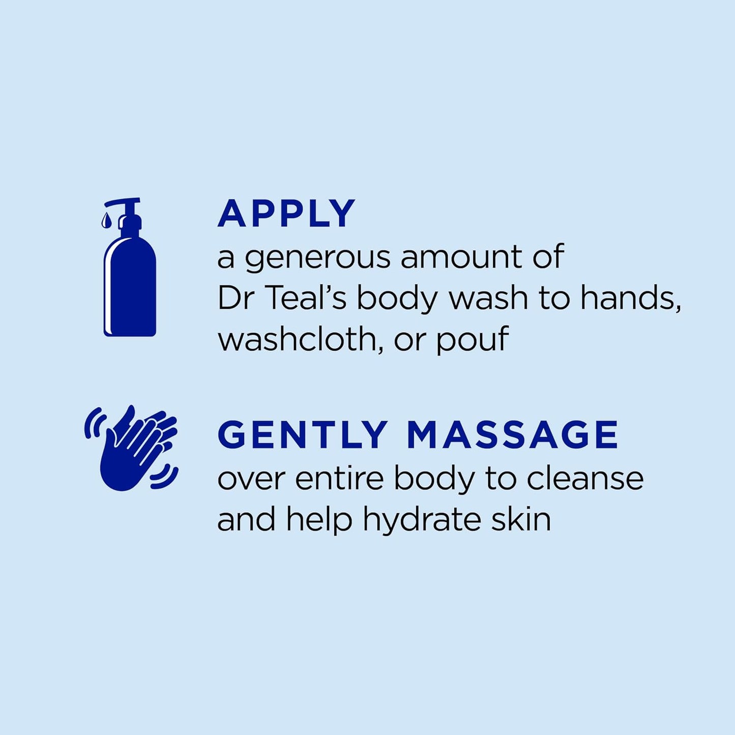 Dr Teal's Body Wash with Pure Epsom Salt, Lavender & Eucalyptus, 24 fl oz (Pack of 2)