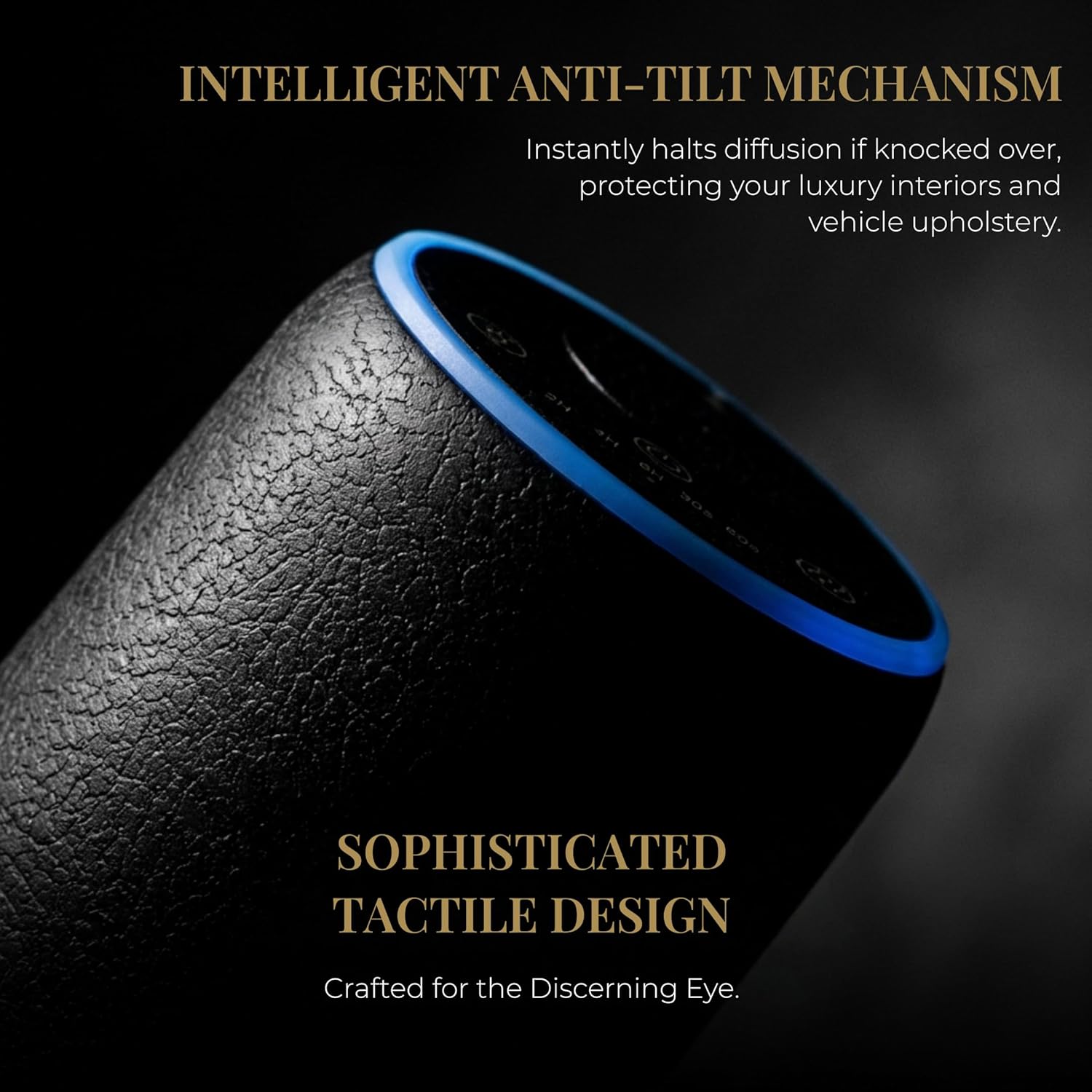 Waterless Scent Machine for Home – Luxury Cold Air Nebulizing Diffuser – Premium Textured Design with 7-Color LED – Optimized for Hotel Collection Fragrance Oils & Essential Oils