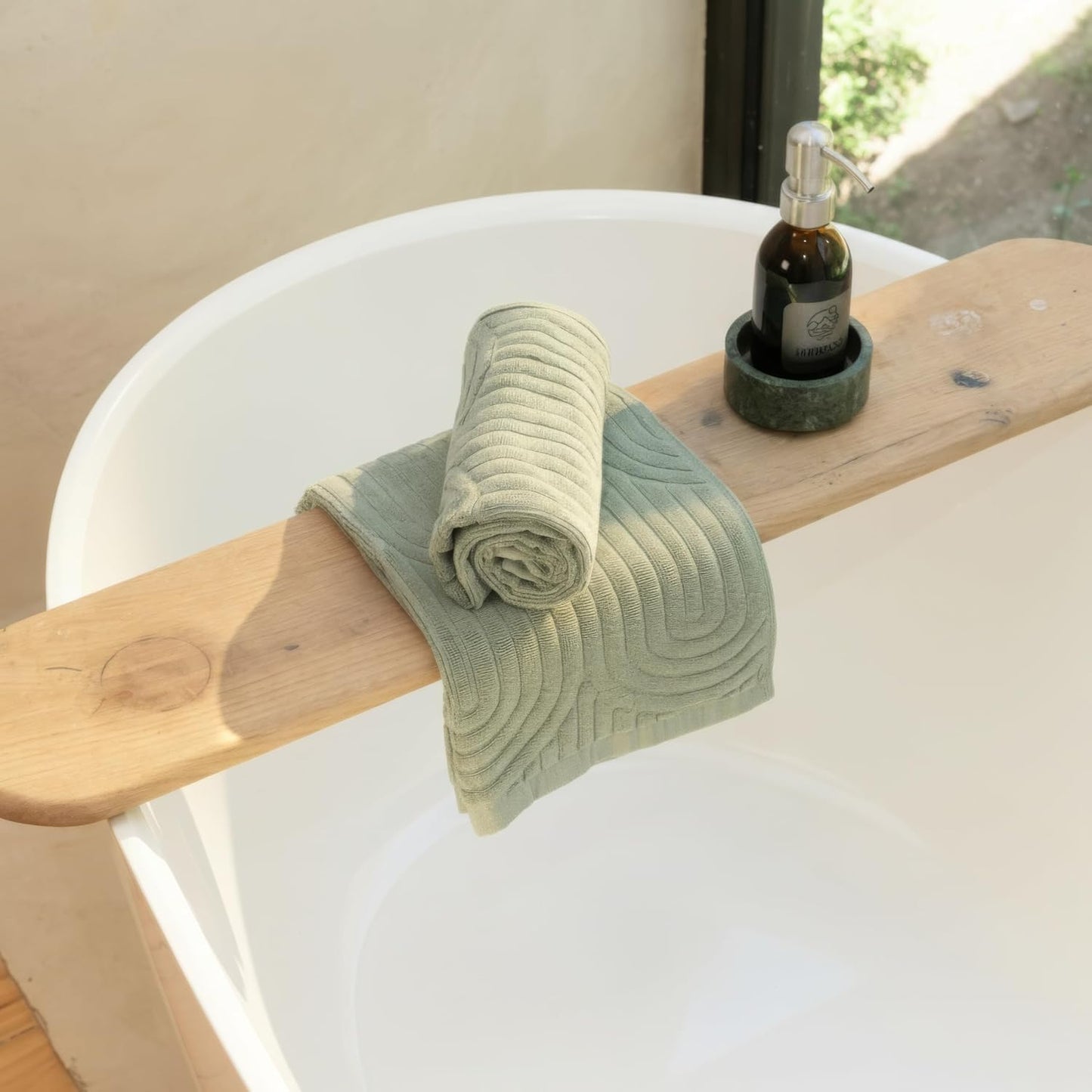 KIBAGA Decorative Hand Towels for Your Bathroom Or Kitchen – Luxurious Set of 2 Soft Boho Cotton Towels are Absorbent, Lightweight & Dry Quickly - Perfect to Elevate Any Bath Decoration at Home