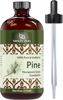 Beauty Aura Pine Essential Oil - 4 Oz Bottle - 100% Pure, Undiluted Therapeutic Grade Oil - Ideal for Aromatherapy