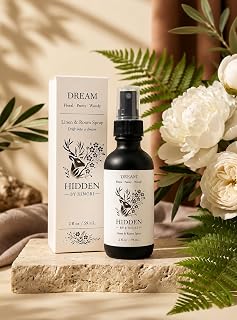 Dream Linen & Room Spray – Floral Peony Woody Fragrance – Fabric, Bedding & Air Freshener Mist – 2 oz