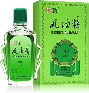 Feng You Jing Essential Oil Oriental Mystical Power, Cooling & Refreshing, Relieves Itching, Mosquito Bites, Colds & Motion Sickness, Natural Plant-Based Formula, Portable Travel Size 3ml