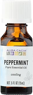 Aura Cacia Peppermint Essential Oil, 0.5 FZ