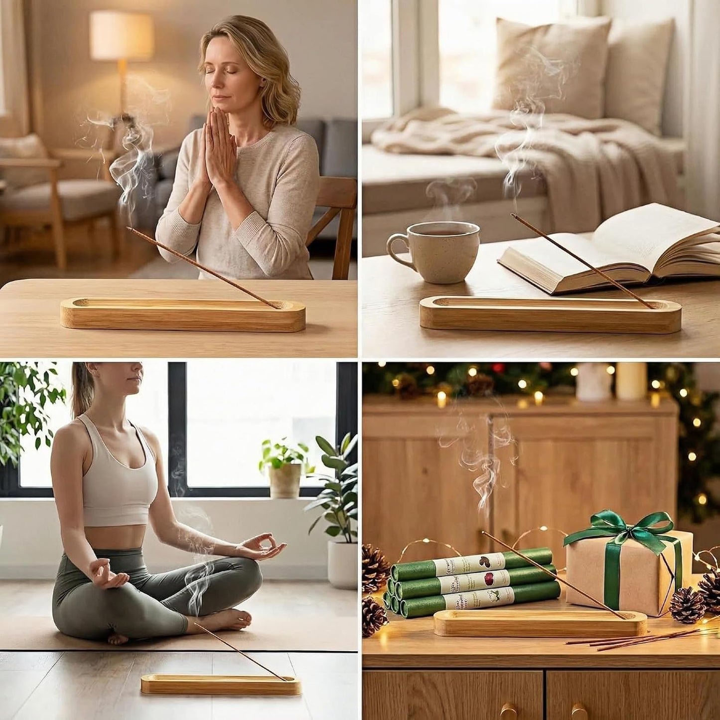 8 Scents Incense Sticks Variety Pack - 200 Bulk Sticks, Sandalwood Floral & More, 7.87 Inch Long Lasting Natural Aromatherapy Incense for Meditation Yoga Home Fragrance
