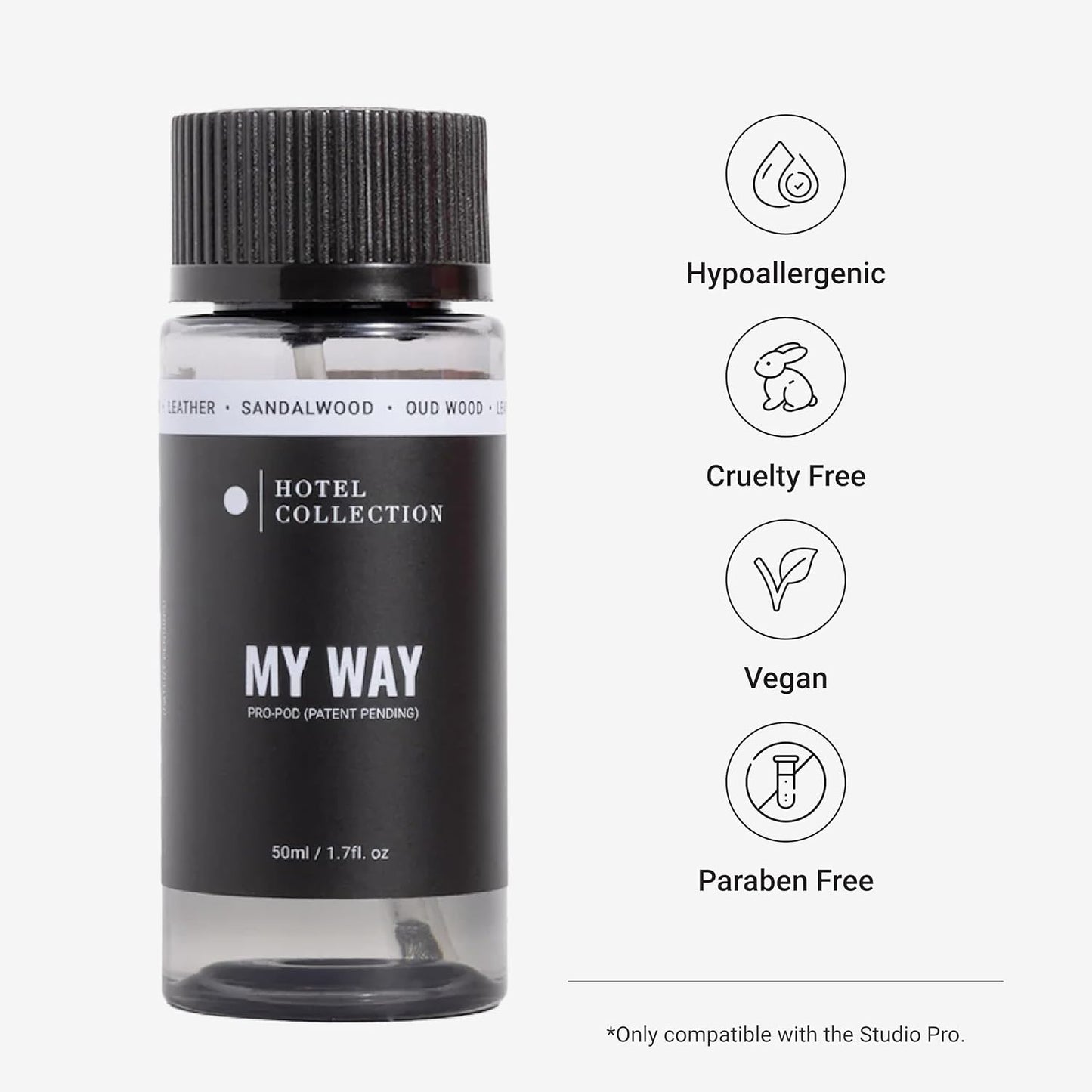 Hotel Collection Diffuser Oil-My Way Pro-Pod-Aromatherapy Essential Fragrance Oil-Sandalwood, Warm Virginia Cedar& Beautiful Iris-50ML 1.7 Fl oz