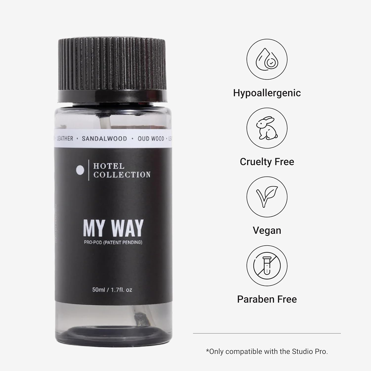 Hotel Collection Diffuser Oil-My Way Pro-Pod-Aromatherapy Essential Fragrance Oil-Sandalwood, Warm Virginia Cedar& Beautiful Iris-50ML 1.7 Fl oz