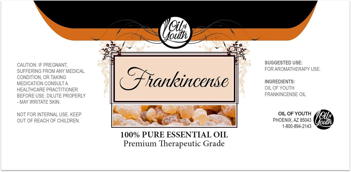 Oil of Youth Frankincense Essential Oil 8 oz – Pure & Therapeutic Grade Frankincense Essential Oil