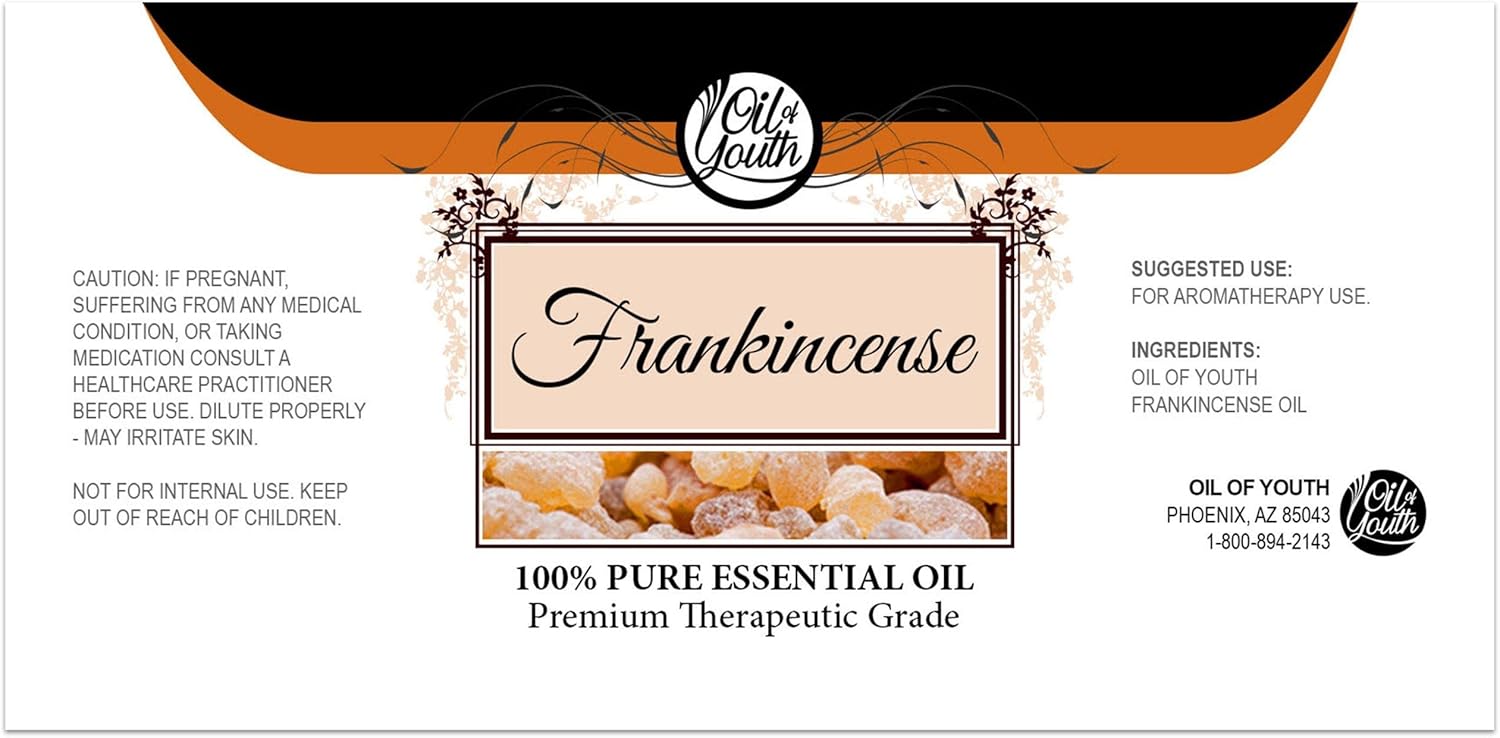 Oil of Youth Frankincense Essential Oil 8 oz – Pure & Therapeutic Grade Frankincense Essential Oil