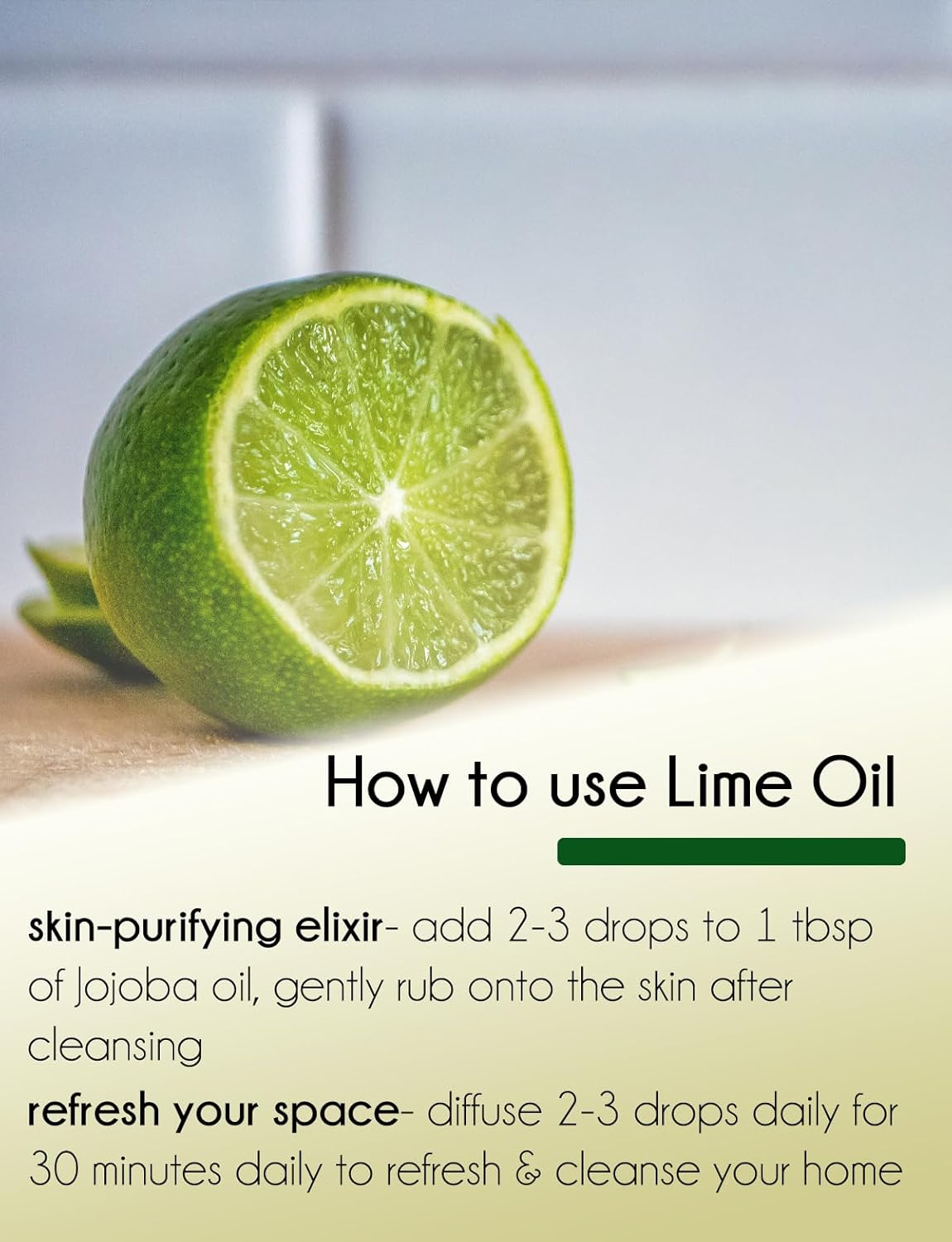 Lime Essential Oil - 16 fl oz - Aluminum Bottle - 100% Essential Oil - GreenHealth