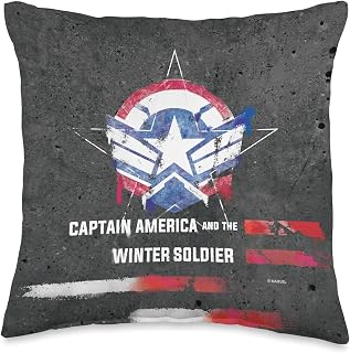 Marvel Captain America and the Winter Soldier Spray Paint Throw Pillow