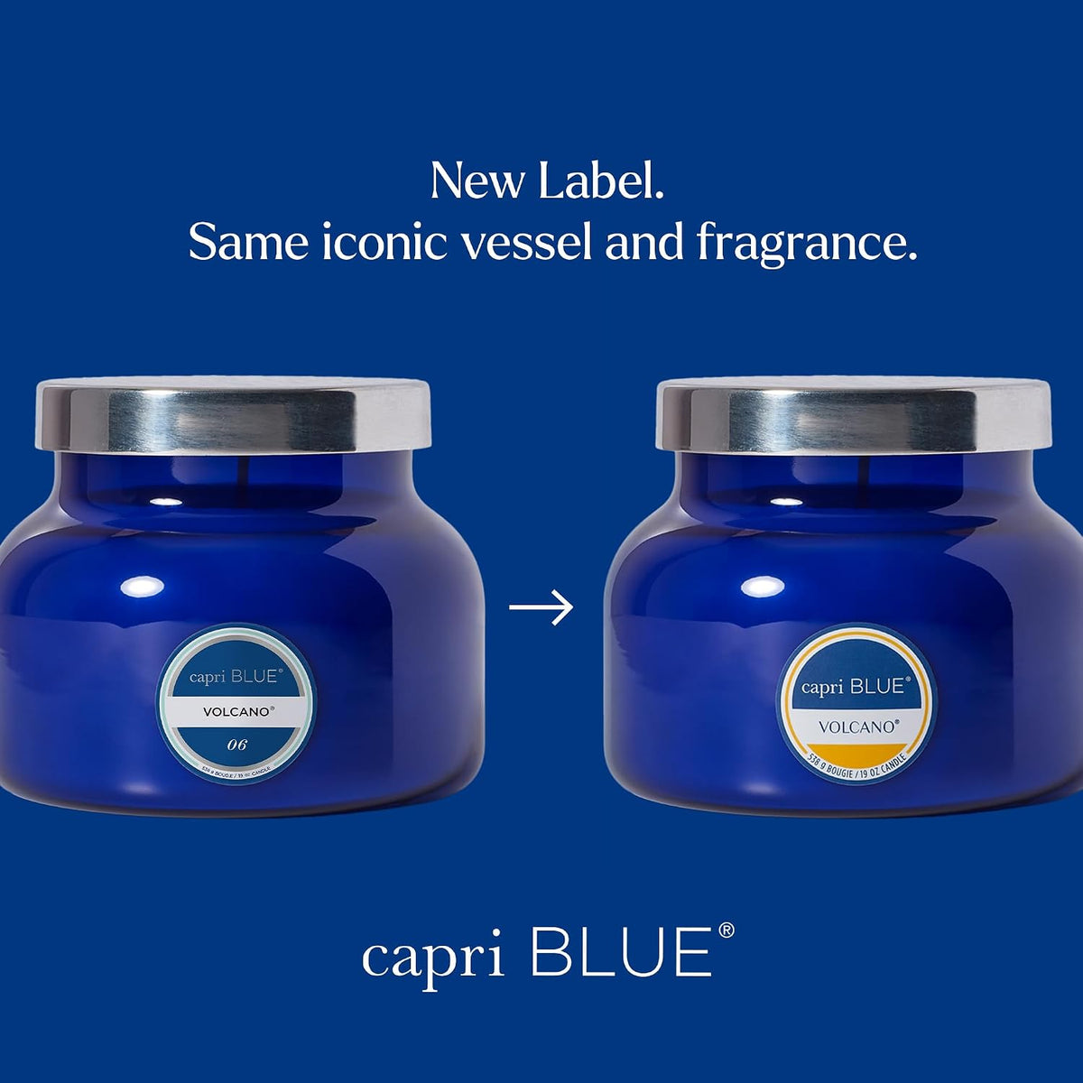 Capri Blue Volcano Scented Candles - Luxury Glass Jar Candles for Home Scented with Tropical Fruit & Sugared Citrus - Soy Wax