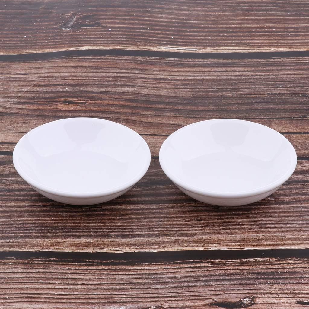 2 Pcs 3.8 Inch Round Replacement Ceramic Dish For Electric Burner Warmer