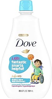 Dove Kids Care Bubble Bath for Kids Cotton Candy Hypoallergenic Formula 20 oz